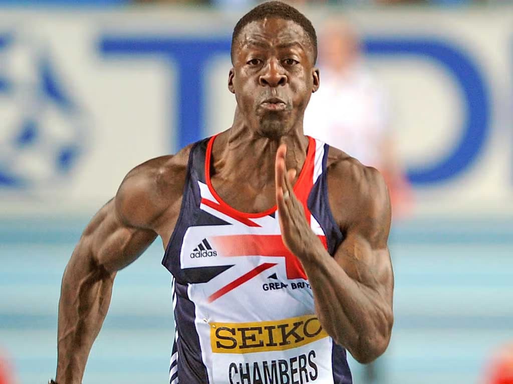 Dwain Chambers coaching athletes