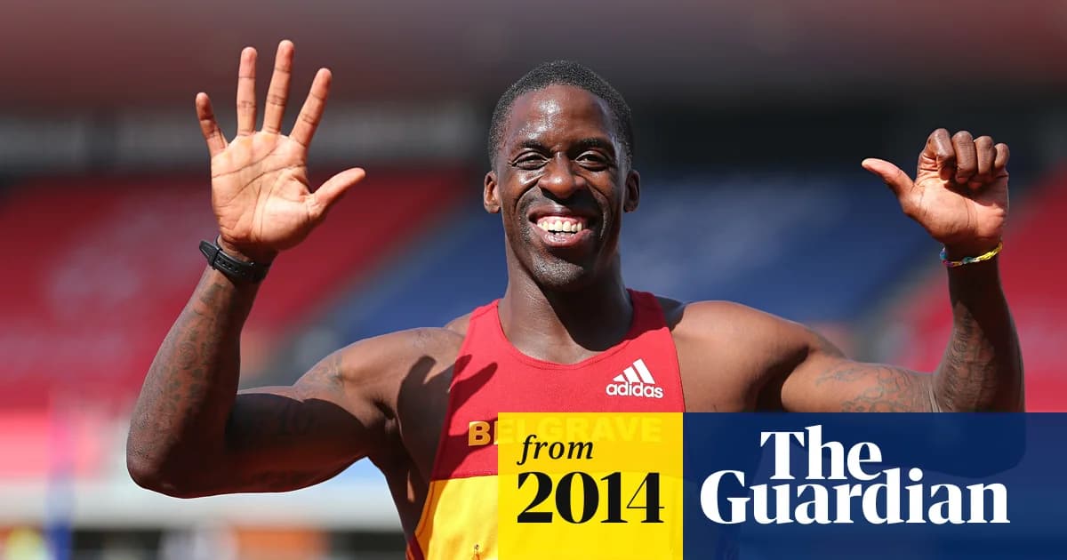 Dwain Chambers in competition